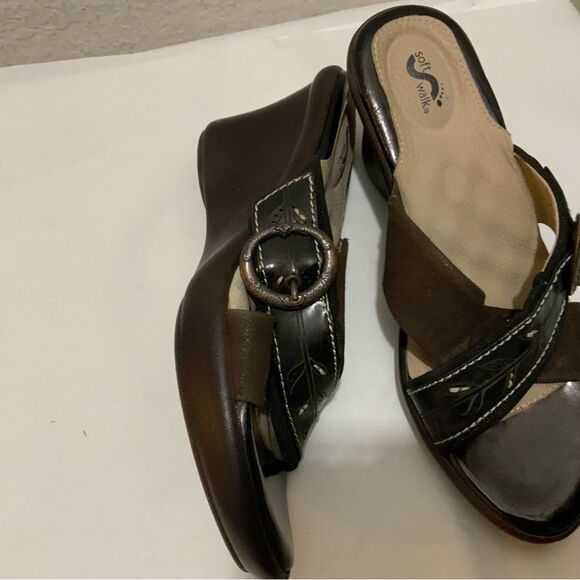 Softwalk Women's Wedge Sandals, size 8M - Picture 3 of 10